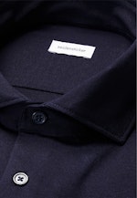 Slim Chemise en jersey Uni in Bleu Foncé |  Seidensticker Onlineshop