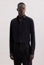 Slim Jersey shirt Uni in Schwarz |  Seidensticker Onlineshop