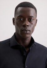 Slim Jersey shirt Uni in Schwarz |  Seidensticker Onlineshop