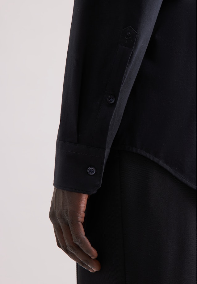 Slim Jersey shirt Uni in Schwarz |  Seidensticker Onlineshop