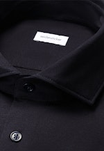 Slim Jerseyhemd Uni in Schwarz |  Seidensticker Onlineshop