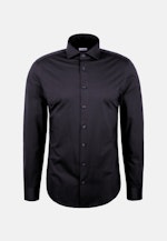 Slim Jerseyhemd Uni in Schwarz |  Seidensticker Onlineshop