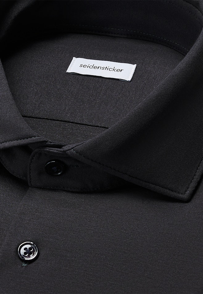 Slim Jerseyhemd Uni in Grau | Seidensticker Onlineshop