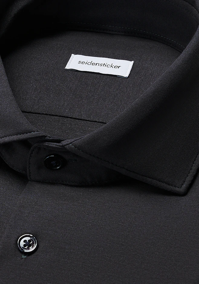 Slim Chemise en jersey Uni dans Gris | Boutique en ligne Seidensticker