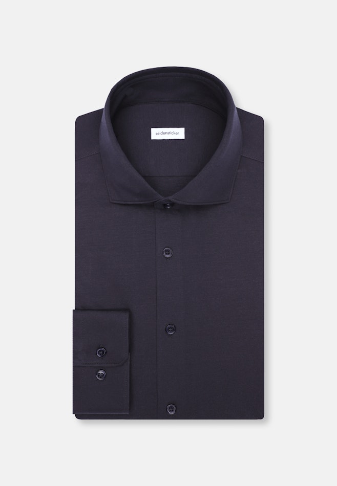 Slim Jerseyhemd Uni in Grau | Seidensticker Onlineshop