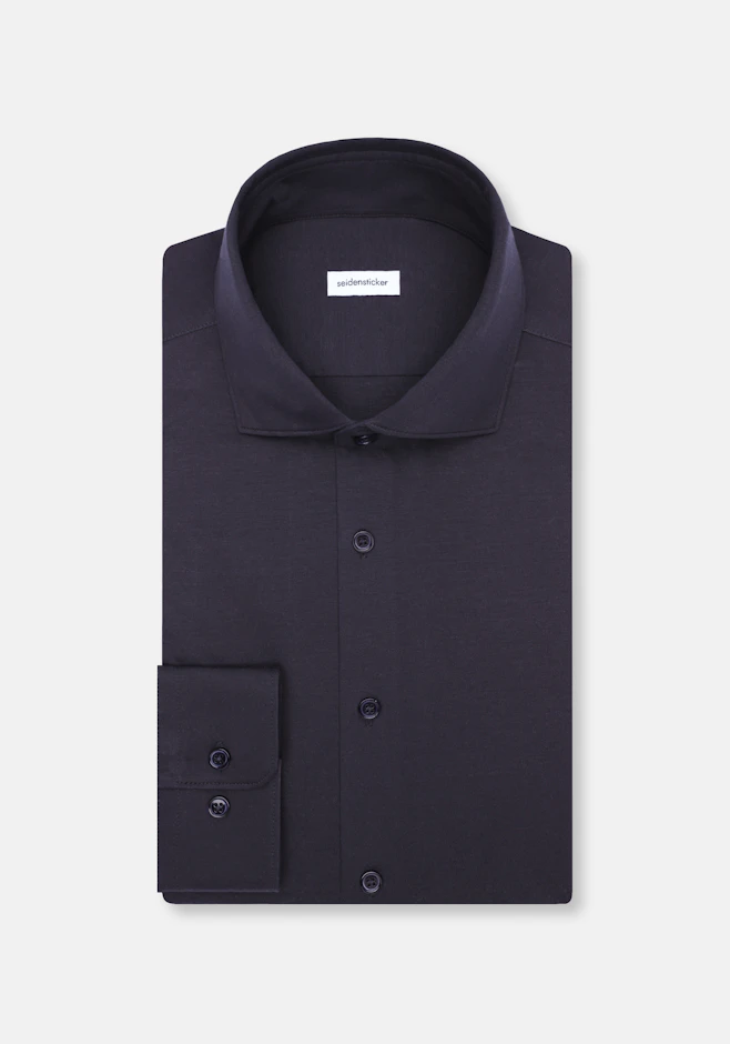 Slim Chemise en jersey Uni dans Gris | Boutique en ligne Seidensticker