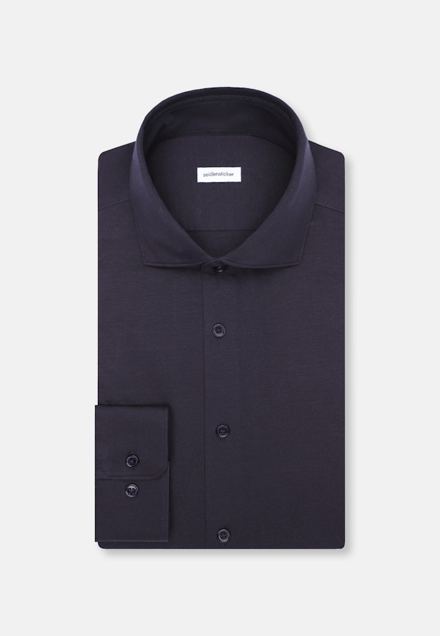 Slim Chemise en jersey Uni in Gris |  Seidensticker Onlineshop