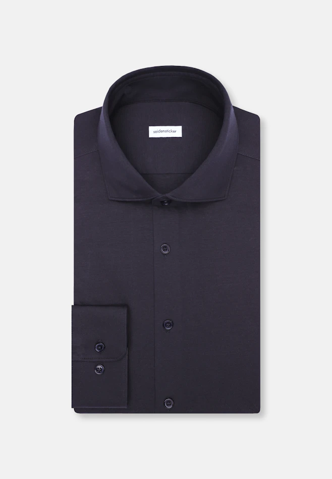 Slim Jerseyhemd Uni in Grau | Seidensticker Onlineshop