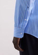 Regular Business shirt Stripes in Mittelblau |  Seidensticker Onlineshop