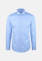 Regular Business shirt Stripes in Mittelblau |  Seidensticker Onlineshop