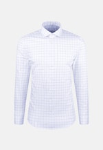 Regular Business shirt Check in Mittelblau |  Seidensticker Onlineshop