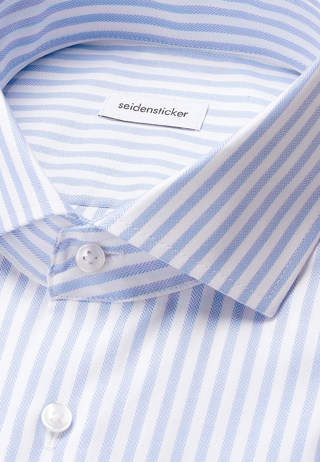 Regular Chemise d'affaires Rayures dans Bleu Moyen | Boutique en ligne Seidensticker