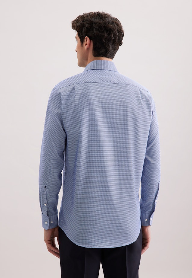 Regular Business shirt Structure in Dunkelblau |  Seidensticker Onlineshop