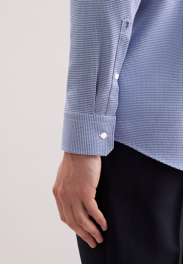 Regular Chemise d'affaires Structure in Bleu Foncé |  Seidensticker Onlineshop