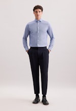 Regular Chemise d'affaires Structure in Bleu Foncé |  Seidensticker Onlineshop