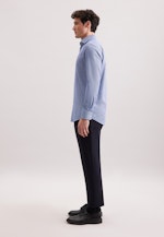 Regular Business Hemd Struktur in Dunkelblau |  Seidensticker Onlineshop