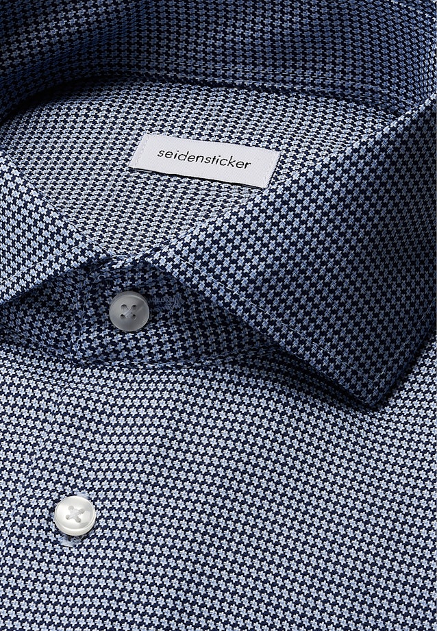 Regular Business shirt Structure in Dunkelblau |  Seidensticker Onlineshop