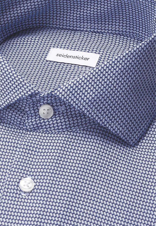 Regular Chemise d'affaires Structure in Bleu Foncé |  Seidensticker Onlineshop