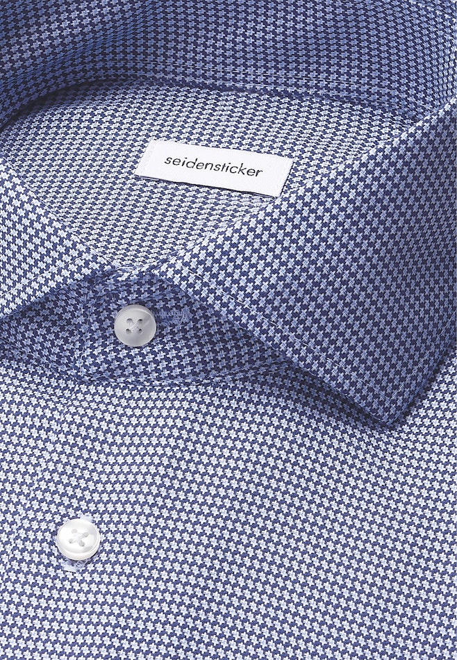 Regular Business Hemd Struktur in Dunkelblau | Seidensticker Onlineshop