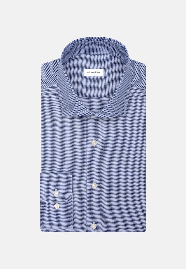 Regular Business shirt Structure in Dunkelblau |  Seidensticker Onlineshop