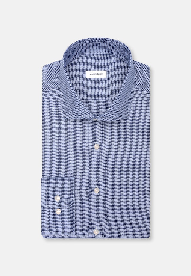 Regular Chemise d'affaires Structure in Bleu Foncé |  Seidensticker Onlineshop
