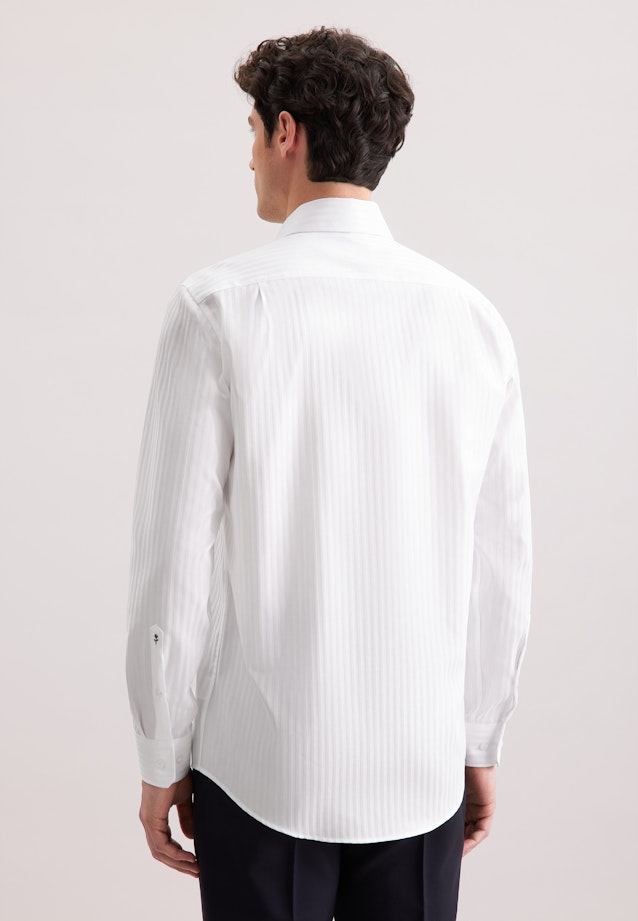 Regular Business shirt Stripes in Weiß |  Seidensticker Onlineshop