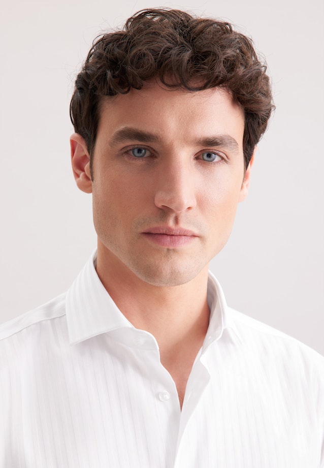 Regular Business shirt Stripes in Weiß |  Seidensticker Onlineshop