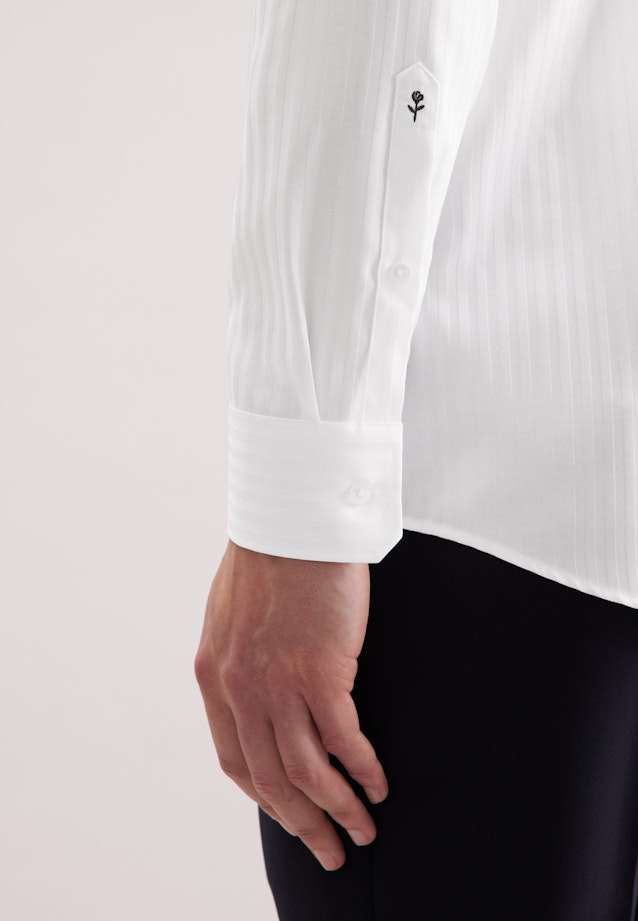 Regular Business shirt Stripes in Weiß |  Seidensticker Onlineshop