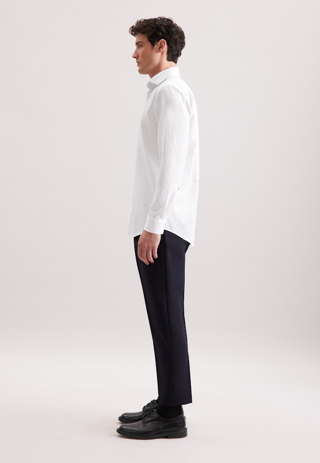 Regular Business Hemd Gestreift in Weiß |  Seidensticker Onlineshop