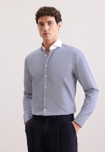 Regular Chemise d'affaires Rayures in Bleu Foncé |  Seidensticker Onlineshop