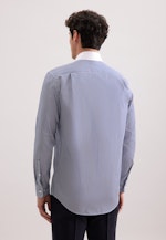 Regular Business Hemd Gestreiftes Trikot in Dunkelblau |  Seidensticker Onlineshop