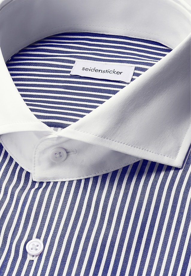 Regular Business Hemd Gestreift in Dunkelblau |  Seidensticker Onlineshop