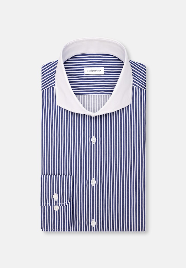 Regular Chemise d'affaires Rayures in Bleu Foncé |  Seidensticker Onlineshop