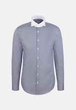 Regular Business Hemd Gestreiftes Trikot in Dunkelblau |  Seidensticker Onlineshop