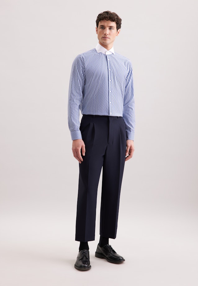 Regular Business shirt Stripes in Dunkelblau |  Seidensticker Onlineshop