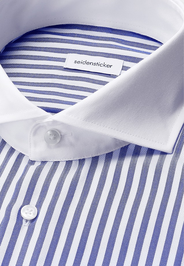 Regular Business Hemd Gestreift in Dunkelblau |  Seidensticker Onlineshop