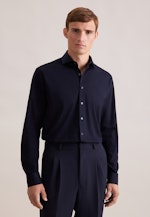 Regular Jerseyhemd Uni in Dunkelblau |  Seidensticker Onlineshop