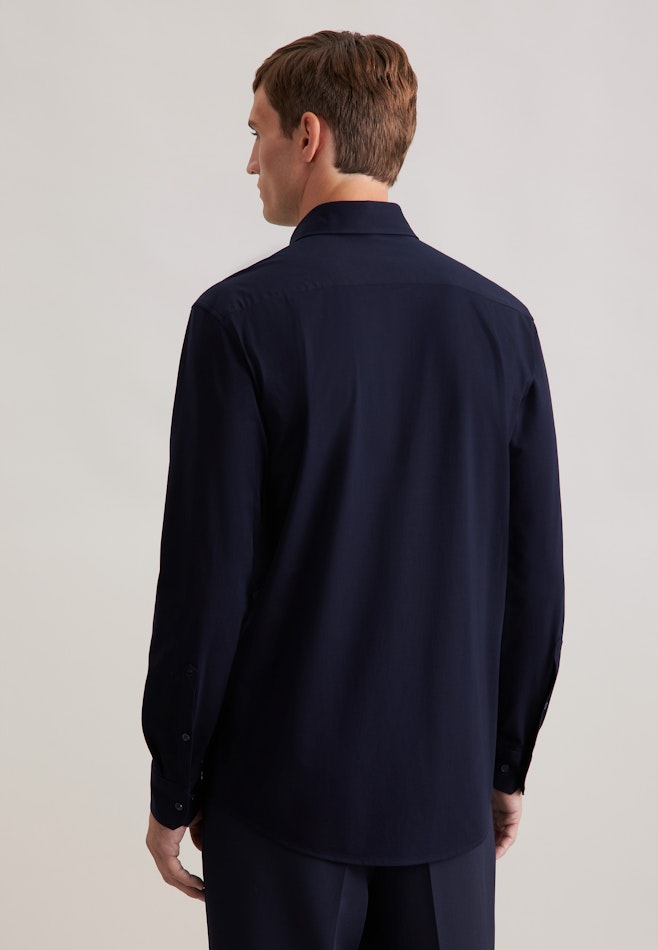 Regular Jerseyhemd Uni in Dunkelblau | Seidensticker Onlineshop