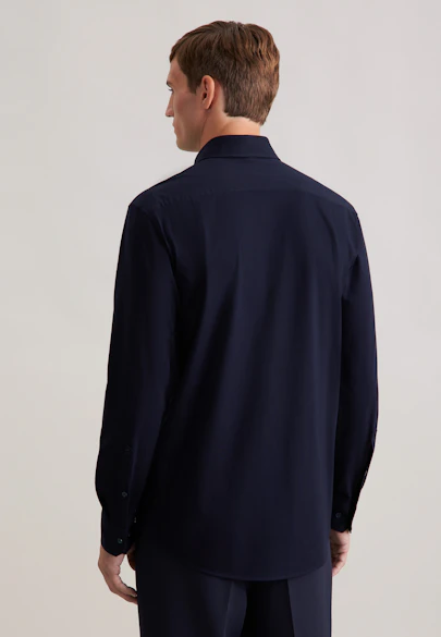 Regular Jersey shirt Uni in Dunkelblau |  Seidensticker Onlineshop