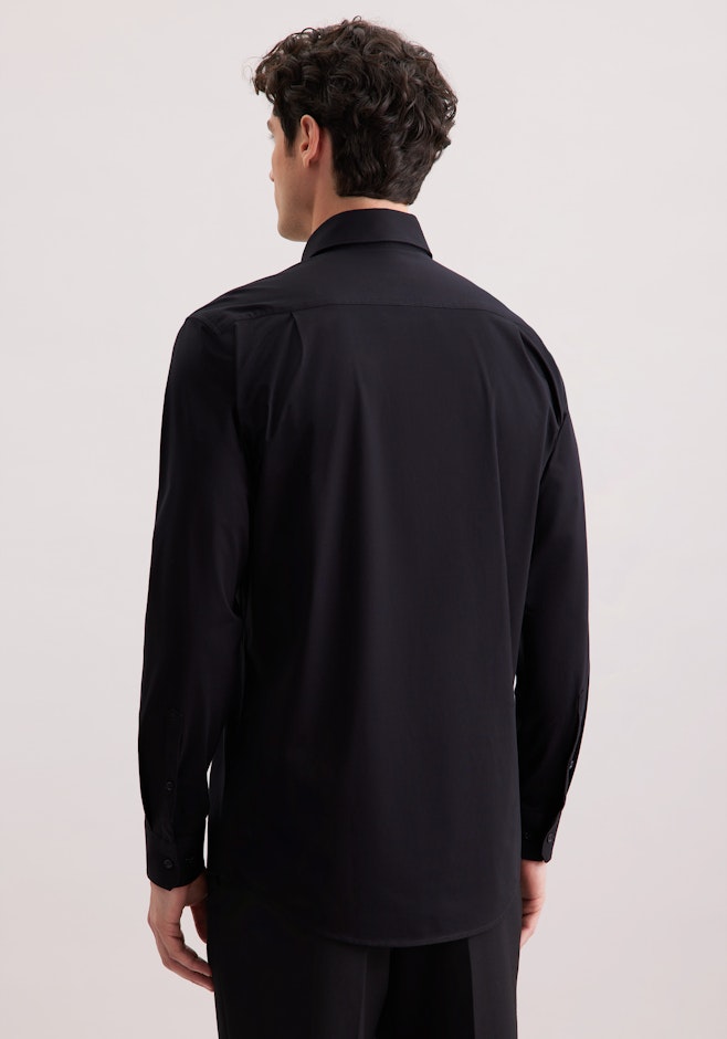 Regular Jersey shirt Uni in Schwarz | Seidensticker online shop