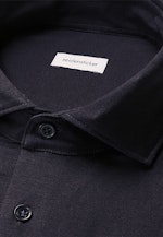 Regular Jerseyhemd Uni in Schwarz |  Seidensticker Onlineshop
