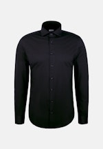 Regular Jerseyhemd Uni in Schwarz |  Seidensticker Onlineshop