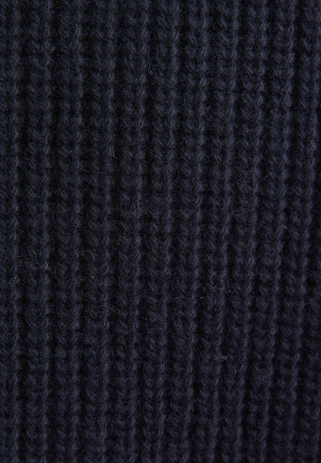 Rundhals Pullover Uni, in Dunkelblau |  Seidensticker Onlineshop