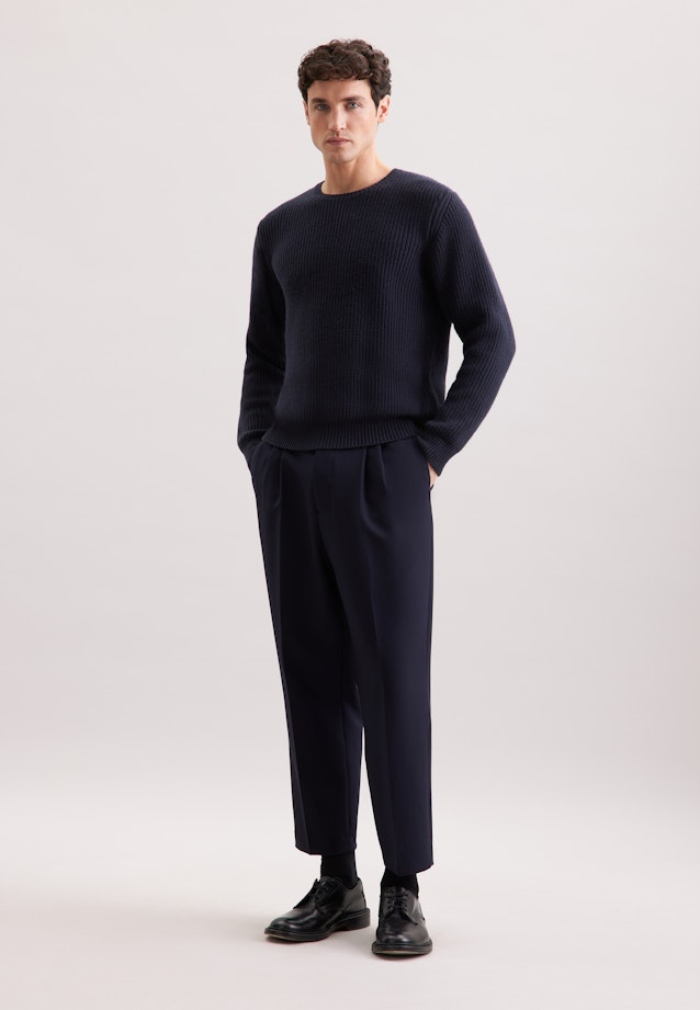Regular Pullover in Dunkelblau |  Seidensticker Onlineshop