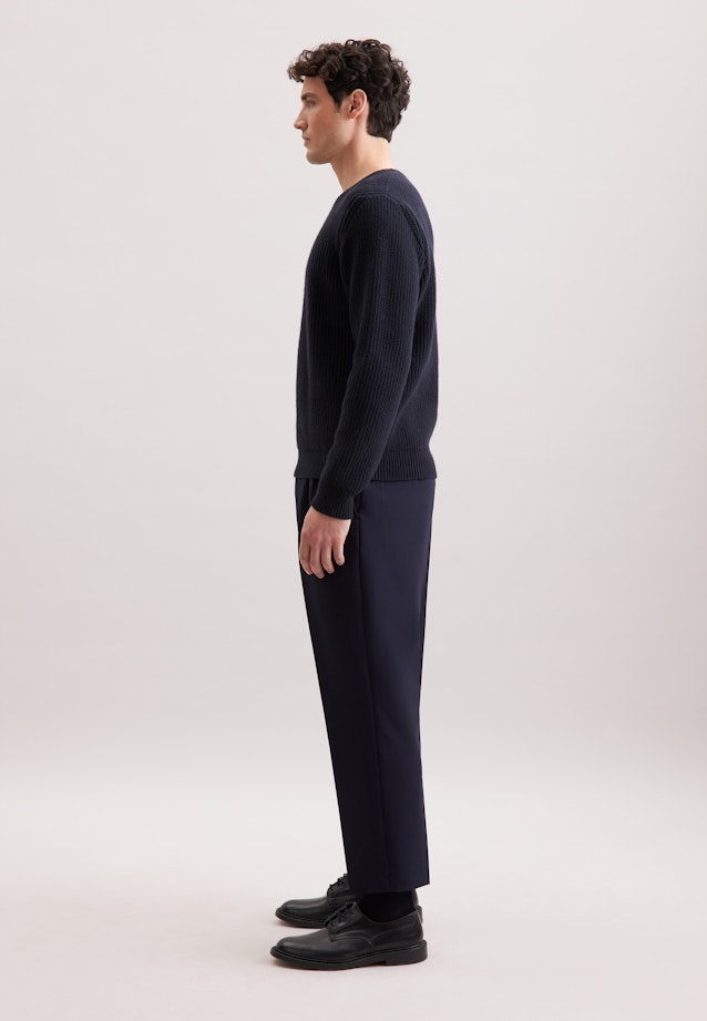 Regular Pullover in Dunkelblau |  Seidensticker Onlineshop