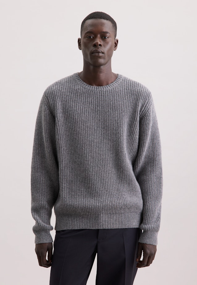 Regular Pullover in Grau |  Seidensticker Onlineshop