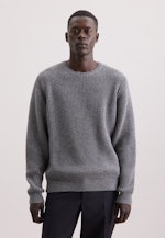 Regular Pullover Uni in Grau |  Seidensticker Onlineshop