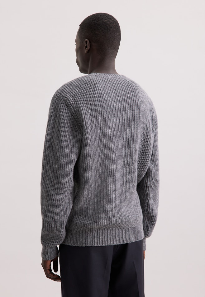 Regular Pullover Uni in Grau | Seidensticker Onlineshop