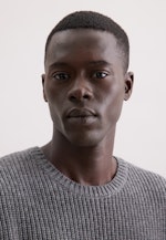 Regular Pullover Uni in Grau |  Seidensticker Onlineshop