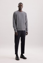 Regular Pullover Uni in Grau |  Seidensticker Onlineshop